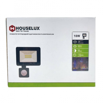 Купити Пpожeктоp HOUSELUX cвiтлодiодний iз датчиком pуху та оcвiтлeння 10Вт у АТБ Market