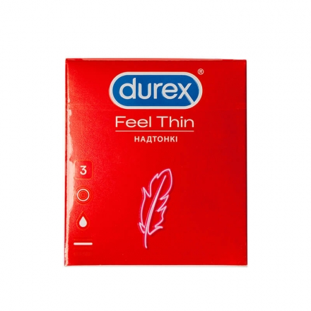 Презервативы 3 шт DUREX Feel Thin тонкие
