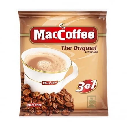 Напій з екстрактом кави 20г MacCoffee Original (3 в 1) швидкорозчинний