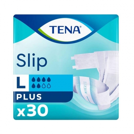 Подгузники 30 шт Tena Slip Plus Large Breathable 92-144 см для взрослых