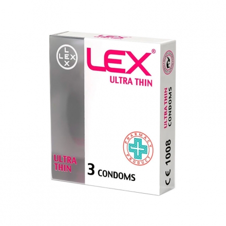 Презервативи  3 шт Lex Ultra Thin надтонкі