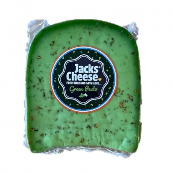 Сыр полутвердый 200 г Jacks Cheese с зеленым песто 50%