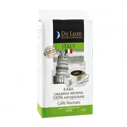 Кофе 250 г натуральный молотый De Luxe Foods & Goods (100% А)