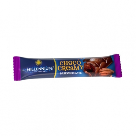 Шоколад 38г Millennium Choko Creamy чорний з начинкою 
