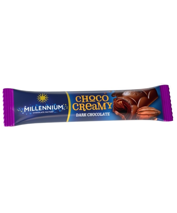 Шоколад 38г Millennium Choko Creamy чорний з начинкою