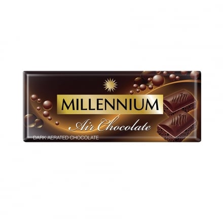 Шоколад 90 г Millennium Пористый Черный