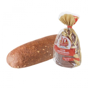 Купити Хліб 300г Хлібозавод №10 Зерновий нарізаний половинка у АТБ Market