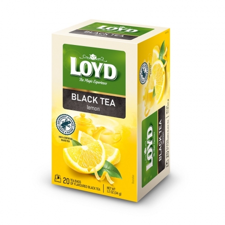 Чай (20 ф/п х 1,7 г) Loyd BLACK TEA чорний з лимоном  Польша