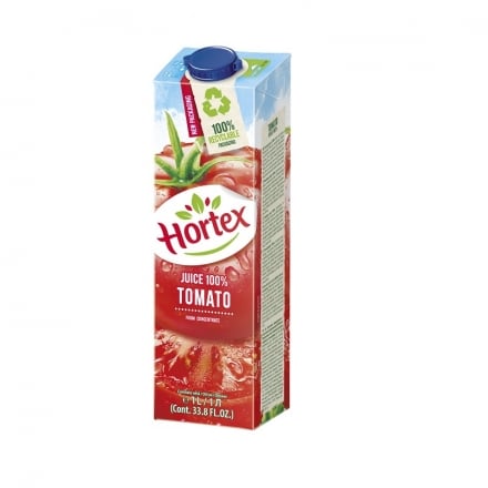 Сок 1 л Hortex томатный восстановленный пастеризованный с мякотью 