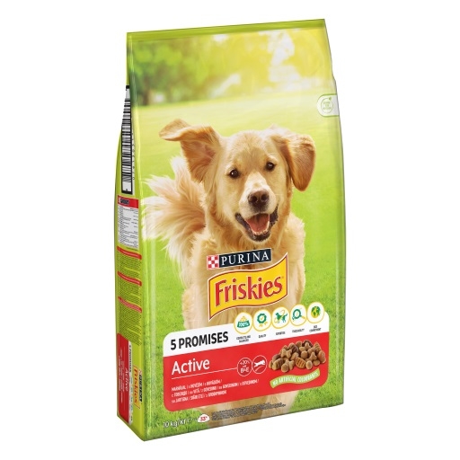 Корм 10 кг Friskies Active для собак сухий яловичина купити в Києві та ...