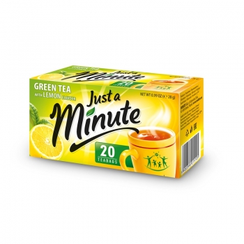 Чай (20 ф/п х 1,4 г) MINUTKA GREEN TEA зеленый с лимоном