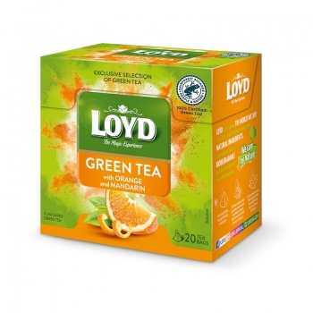 Чай (20 ф/п х 1,5 г) Loyd зеленый апельсин-мандарин