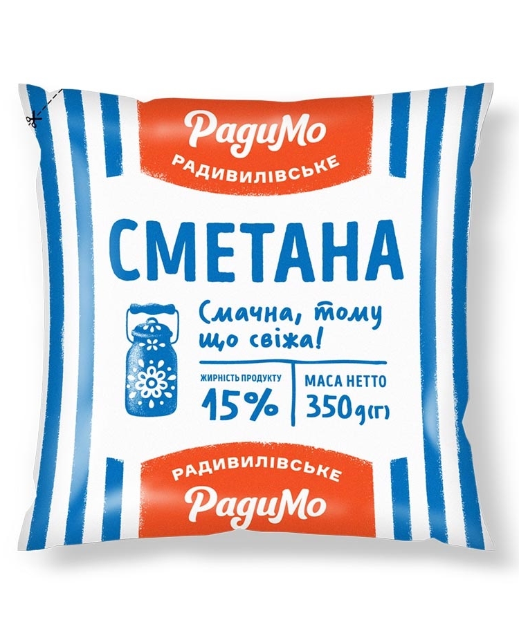 Сметана 350 г РадиМо 15% купити в Києві та Україні за ціною від 0 грн ...