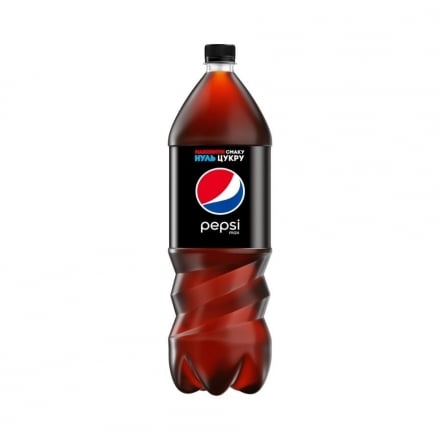 Нaпій 2 л  Pepsi Black бeзaлкoгoльний сильнoгaзoвaний 