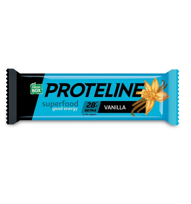 Батончик 40 г Fresh Box ProteinLine протеїновий,глазурований, зі смаком ...