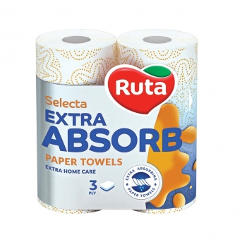 Полотенца бумажные "Ruta Selecta" 2шт трехслойные, белые 167968 ...