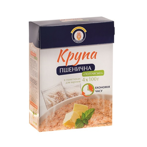 Крупа 0,4 кг Добробут Пшенична Полтавська 4х100г купити в Києві та ...