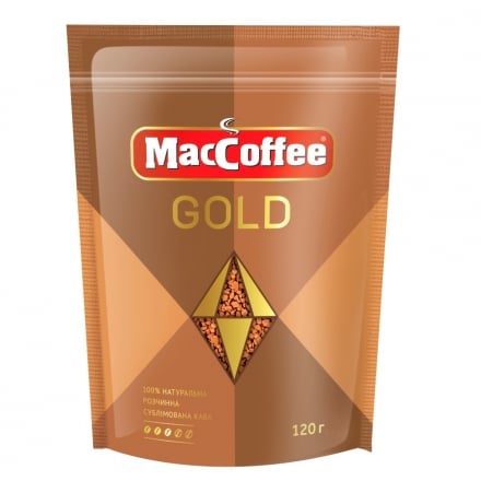 Кофе 120 г MaсCoffee Gold растворимый сублимированный