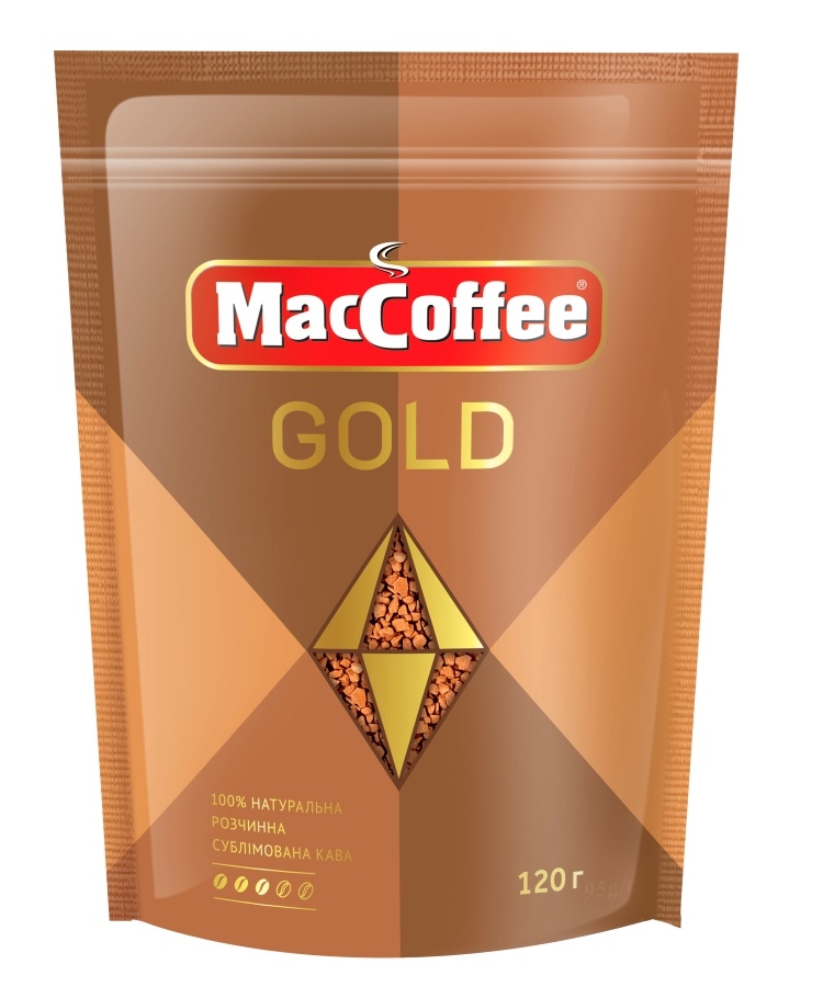 Kaвa 120 г MaсCoffee Gold розчиннa сублімовaнa