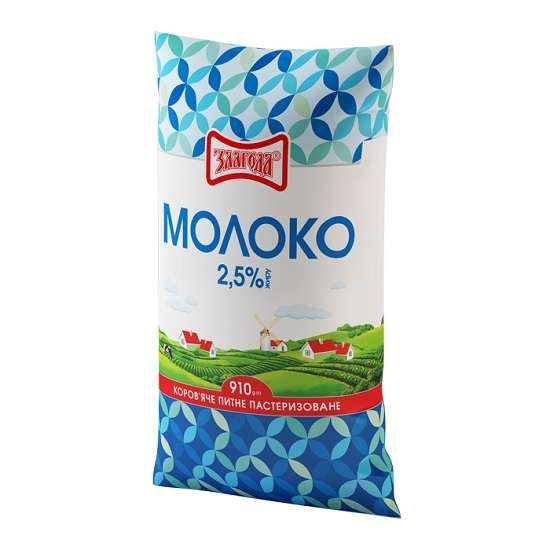Молоко 0,91 кг Злагода 2,5% купити в Києві та Україні за ціною від 0 ...