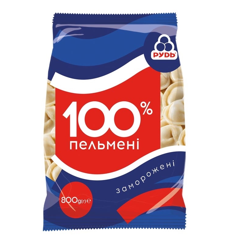 Пельмені 0,8 кг Рудь 100%