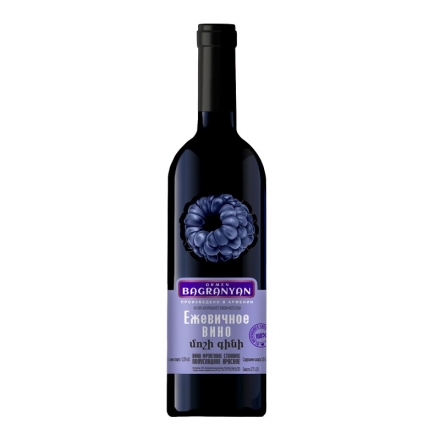 Вино 0,75 л Багранян Ожинове червоне напівсолодке 12%, Вірменія