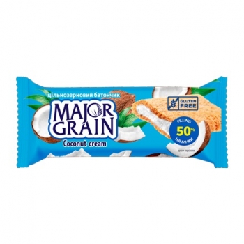 Батончик цельнозерновой 40 г АВК MAJOR GRAIN с кокосовым кремом
