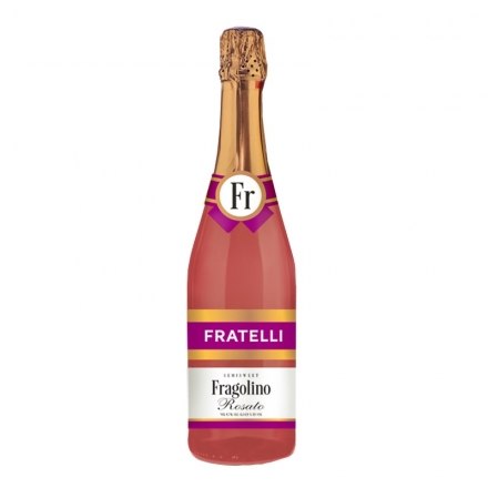 Напиток винный Fratelli Rosato игристый полусладкое розовое 6-6,9%, 0,75л