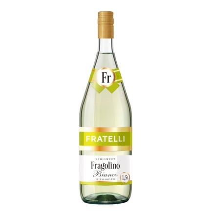 Напій винний ігристий 1,5 л Fratelli Fragolino Bianco напівсолодкий білий 6 - 6,9 %