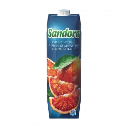Напій соковий 0,95л Sandora Сицилійський червоний апельсин
