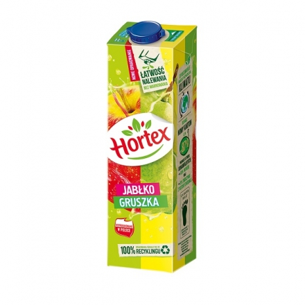 Напій 1 л Hortex яблуко-груша тетра-пак Польша