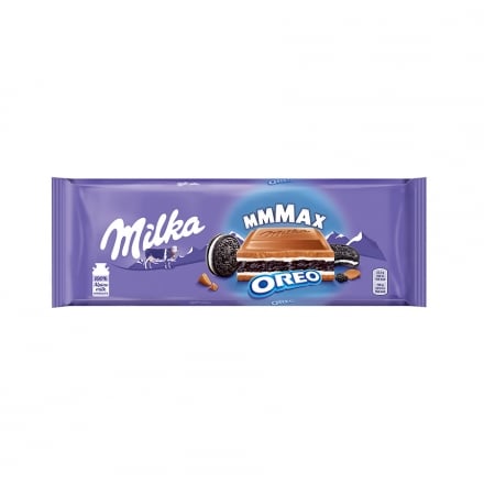 Шоколад 300 г молочный Milka с начинкой со вкусом ванили и печенье Орео