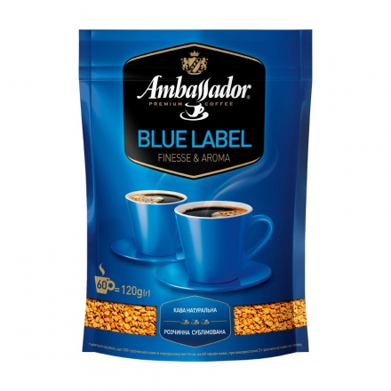 Кофе 120 г Ambassador Blue Label растворимый сублимированный