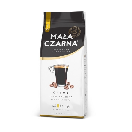 Кофе 250 г Mala Czarna в зернах (100% арабика), Польша