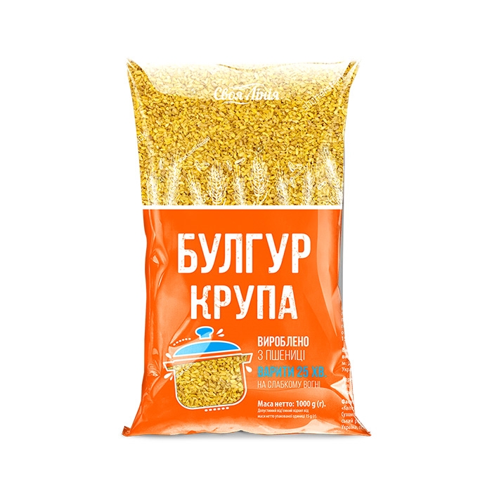 Крупа 1 кг Своя лінія Булгур купити в Києві та Україні за ціною від 39. ...
