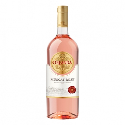 Вино 1,5 л Ореанда Мускат Розе напівсолодке рожеве 9-13% об ск/бут