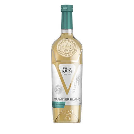 Вино 0,75 л Villa Krim Traminer Blanc біле напівсолодке 9-13% об ск/бут Україна