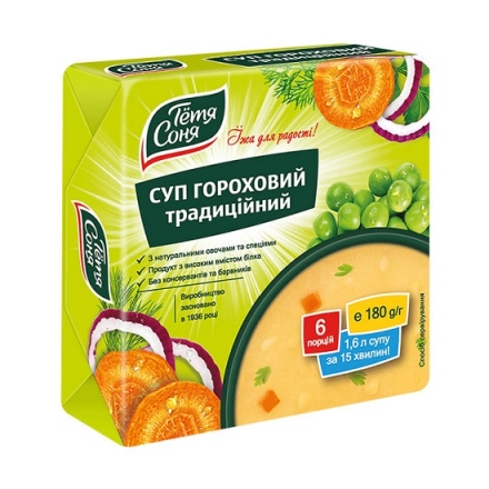 Суп 180 г Тетя Соня гороховый традиционный