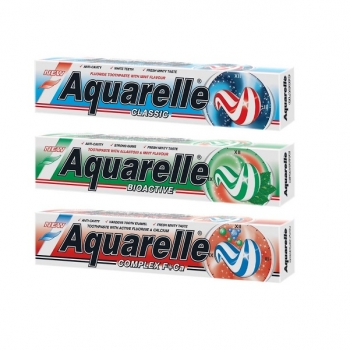 Зубна паста 75мл Aquarelle Classic/ Bioactive/ Complex к/уп