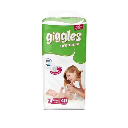 Підгузники  40 шт GIGGLES PREMIUM TWIN MINI 2 
