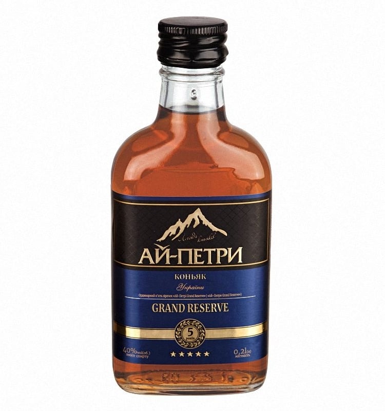 Коньяк 0,2 л Ай-Петрі Grand Reserve ординарний 5 зірочок 40% об ск/бут ...