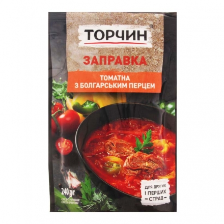 Заправка 240 г Торчин томатная с болгарским перцем пастеризованная 