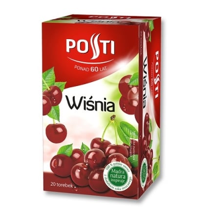 Суміш квітково – фруктова ароматизована з вишнею(20 ф/п х 2 г) Posti, к/уп Польша