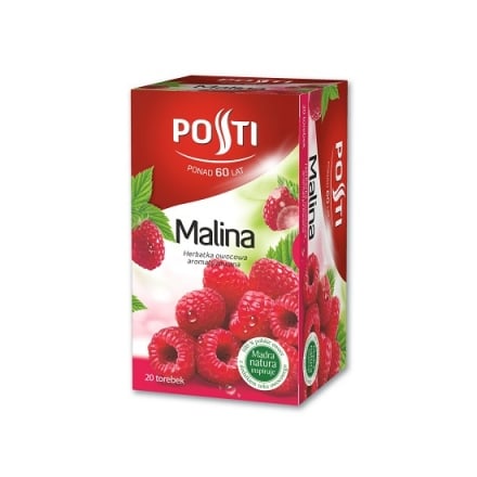 Суміш квітково – фруктова ароматизована з малиною(20 ф/п х 2 г) Posti,к/уп Польща