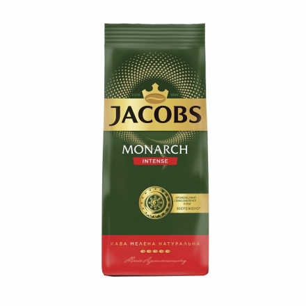 Кава 450 г Jacobs Monarch Intense смажена мелена м/уп