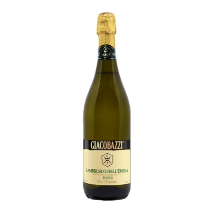 Вино 0,75л газоване Lambrusco Dell'Emilia IGT Giacobazzi напівcолодке біле 7,5%, Італія