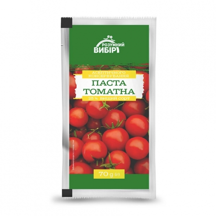 Томатна паста 70г Розумний вибір 25% Сашет