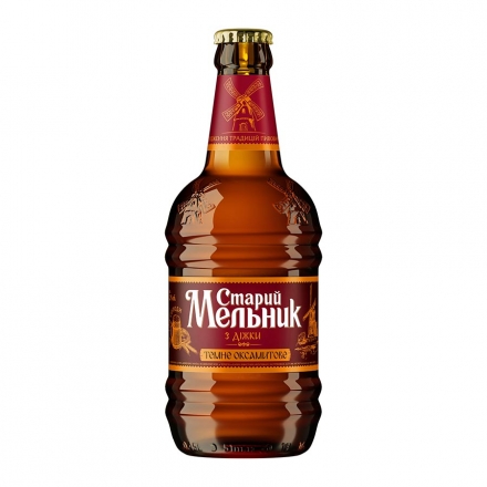 Пиво 0,45 л Старый Мельник из бочонка Темное Бархатное фильтрованное 