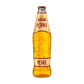 Пивo 0,45 л Львівське М'яке світлe ск/бут