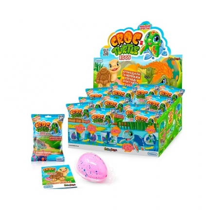 Іграшка, що зростає, в яйці «Croc & Turtle Eggs» - повелителі океанів і морів ,арт.kdd